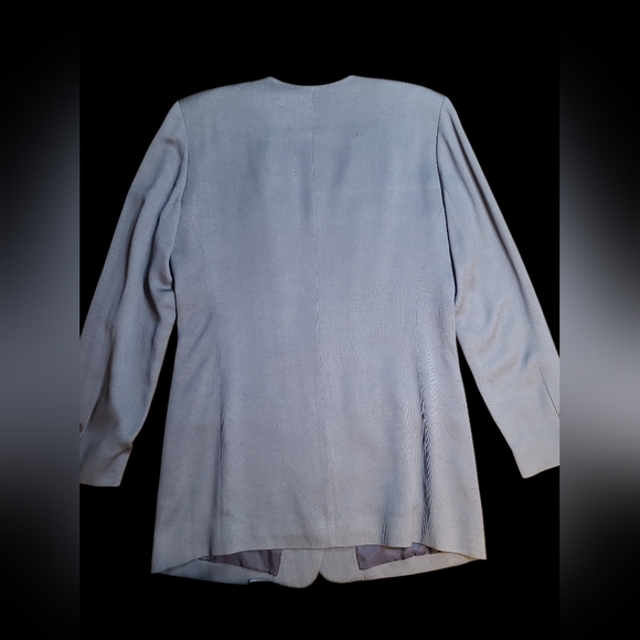 Sleek Gray Women's Blazer by Ella - Picture 4 of 5